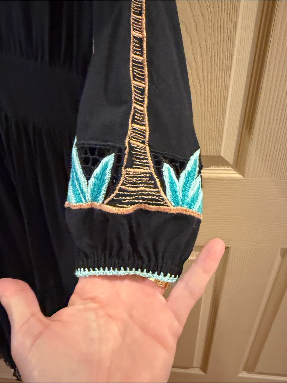 NWOT Chasing Unicorns 🌴 Night Palm dress Small - Picture 9 of 16